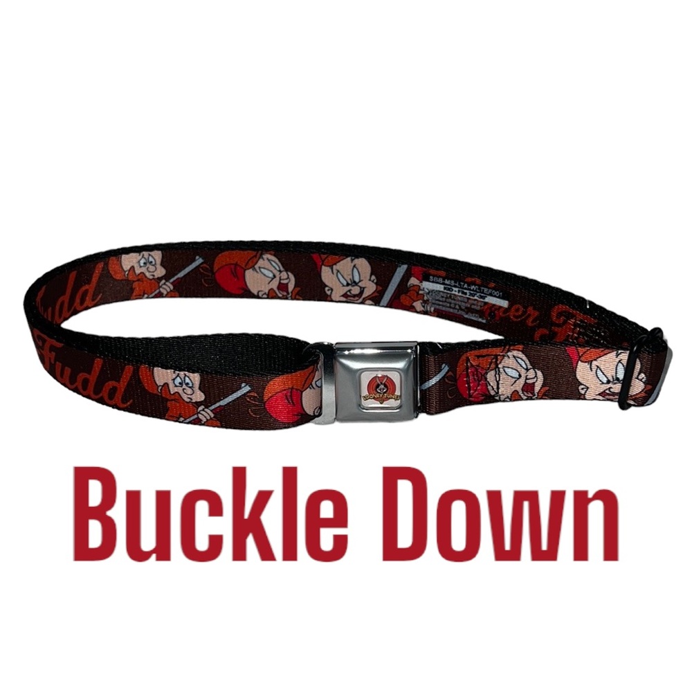 Buckle Down Kids Elmer Fudd Seatbelt Belt NWT